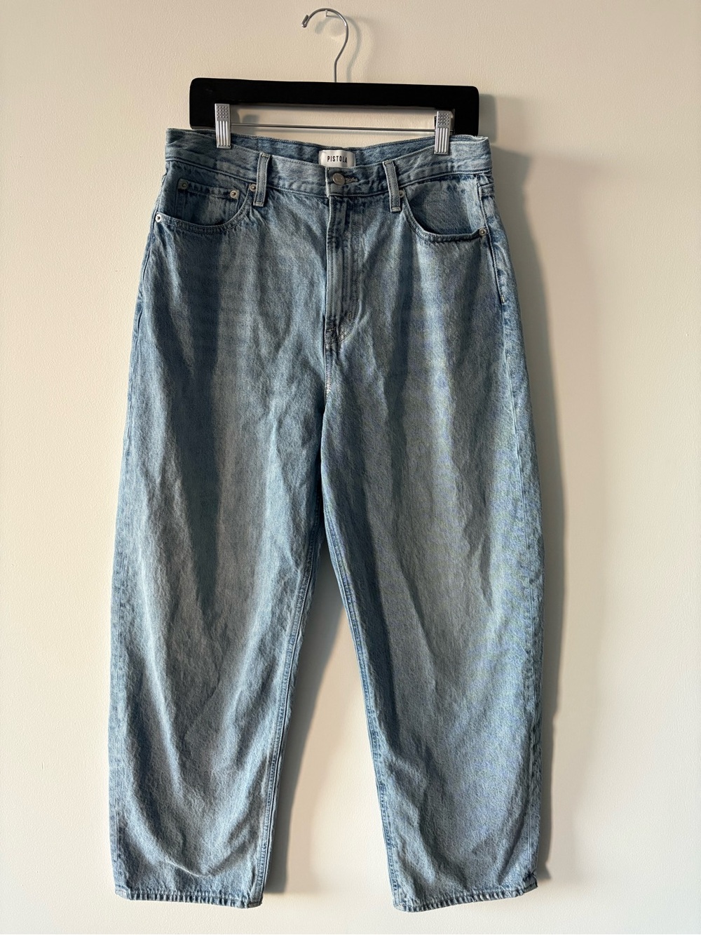 Pistola Wes Sparkle Barrel Jean Light Wash
